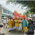 शारदीय नवरात्रि के नवमी को पगधार और कलश यात्रा निकली धूमधाम से