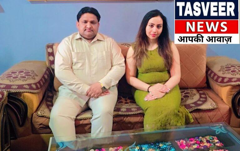 मॉडल प्रियंका पाठक का हालचाल जानने के लिए पहुँचे नगर अध्यक्ष