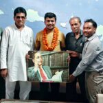 नवनियुक्त तहसीलदार व नायाब तहसीलदार से भेंट कर किया गया सम्मानित