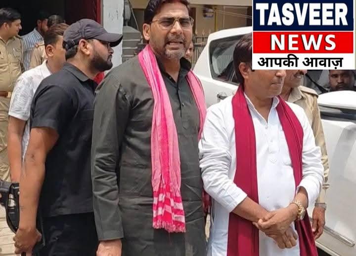 चाचूपुर जाने से पहले सपा प्रतिनिधिमंडल को पुलिस ने रोका, प्रदेश नेतृत्व के निर्देश पर परिजनों से मिलने जा रहे थे नेता